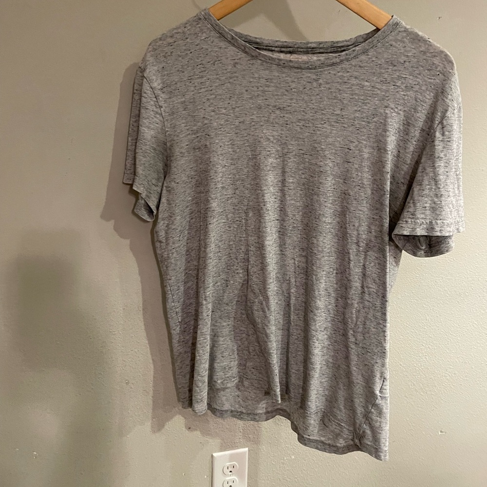 Mens medium grey heather banana republic tee